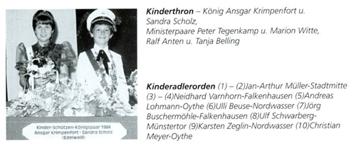 Kinderkönig 1984/85