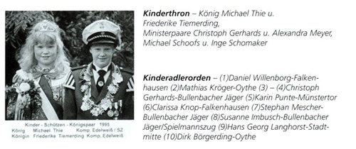 Kinderkönig 1995/96